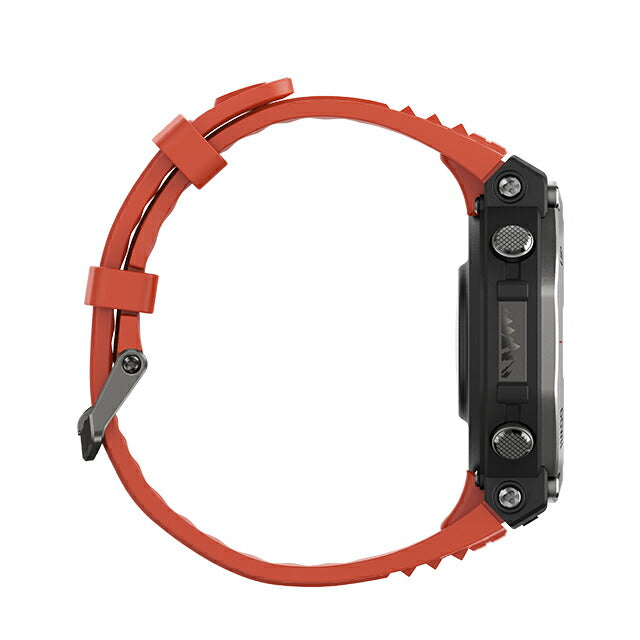 アマズフィット ラバ 充電式クォーツ スマートウォッチ ブランド メンズ Amazfit SP170069-C219 デジタル シルバー レッド 赤 SP170069-C219