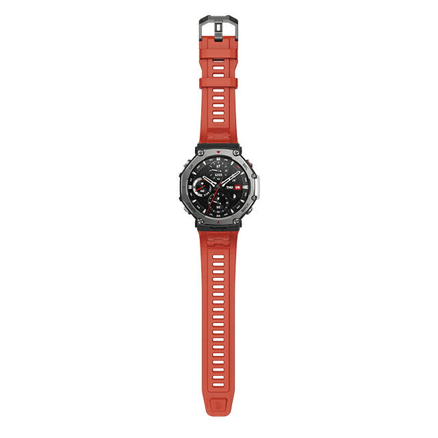 アマズフィット ラバ 充電式クォーツ スマートウォッチ ブランド メンズ Amazfit SP170069-C219 デジタル シルバー レッド 赤 SP170069-C219