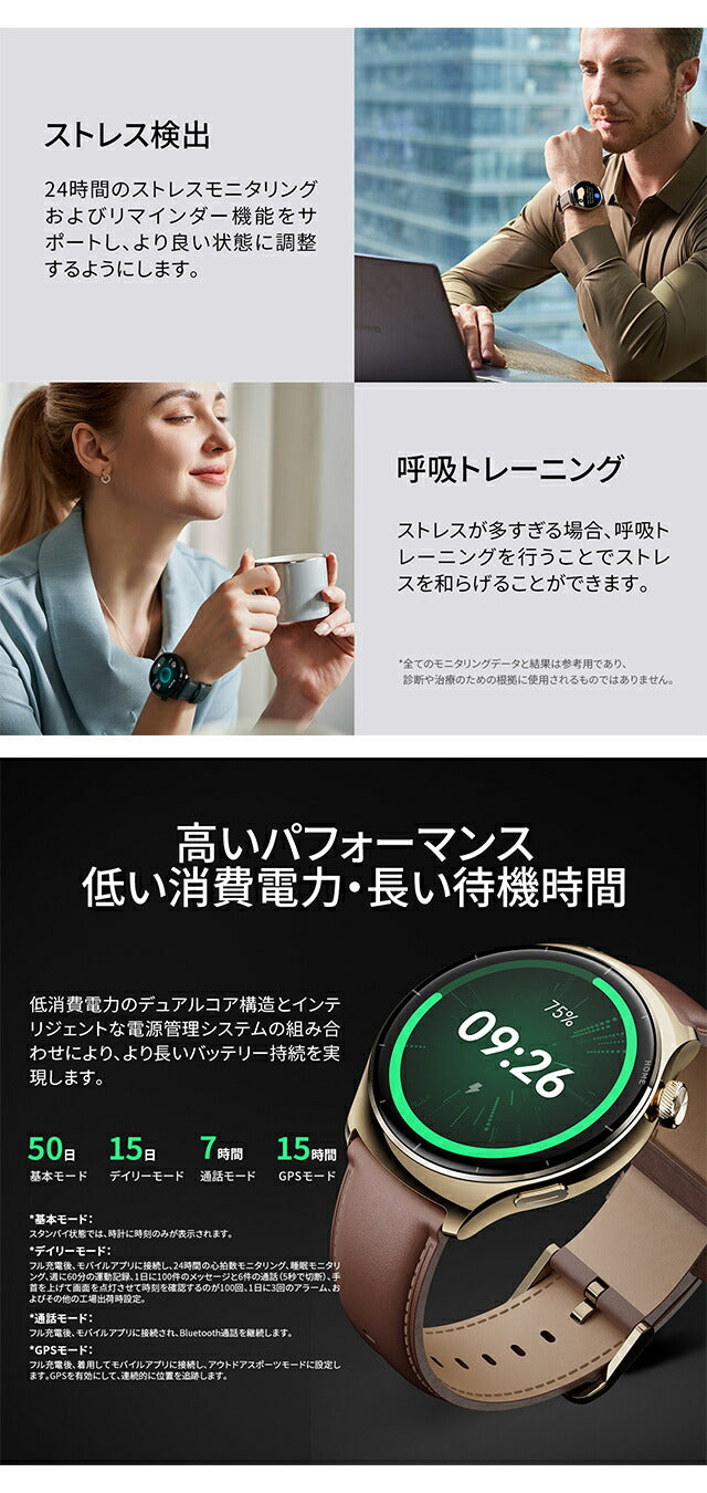 ミブロ ライト3 プロ ローズゴールド スマートウォッチ ブランド メンズ レディース Bluetooth mibro SP380011-C23 SP380011-C23