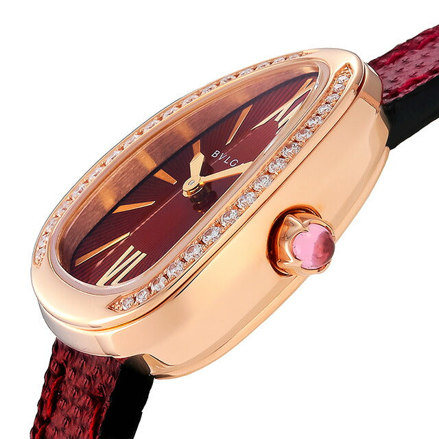 ブルガリ セルペンティ クオーツ 腕時計 ブランド レディース ダイヤモンド 替えベルト BVLGARI SPP27C9PGDL アナログ スイス製 SPP27C9PGDL