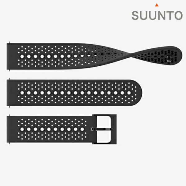 スント シリコンストラップ 時計ベルト 交換用ベルト ブランド メンズ レディース スントアクセサリー SUUNTO SS050691000 ブラック 黒 SS050691000