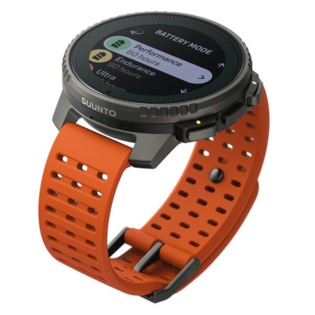 スント バーティカル チタニウム ソーラー キャニオン 充電式クオーツ スマートウォッチ メンズ レディース チタン SUUNTO SS050861000 オレンジ SS050861000