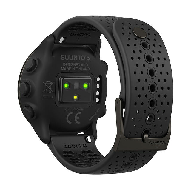 スント 5 ピーク スマートウォッチ メンズ レディース ランニング トライアスロン サイクリング SUUNTO SS050888000 デジタル オールブラック 黒 SS050888000
