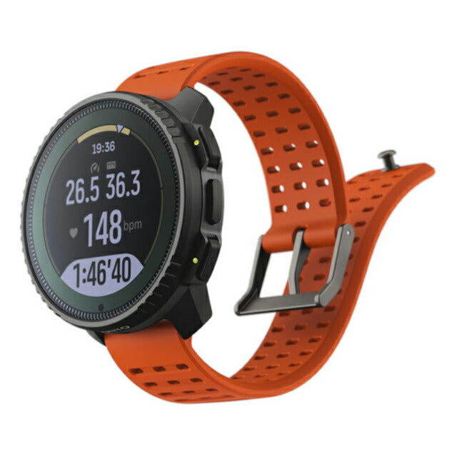 スント バーティカル ソーラー スマートウォッチ ブランド メンズ レディース Bluetooth SUUNTO SS050987000 デジタル オレンジ SS050987000
