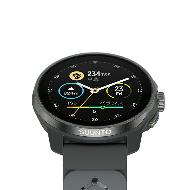 スント レース エス チタニウム グラファイト 充電式クオーツ スマートウォッチ ブランド メンズ レディース SUUNTO SS051104000 デジタル グレー SS051104000