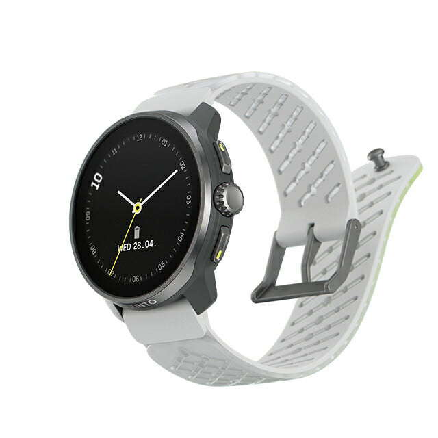 スント レース エス チタニウム カナリー 充電式クオーツ スマートウォッチ ブランド メンズ レディース SUUNTO SS051105000 デジタル ホワイト イエロー 白 SS051105000