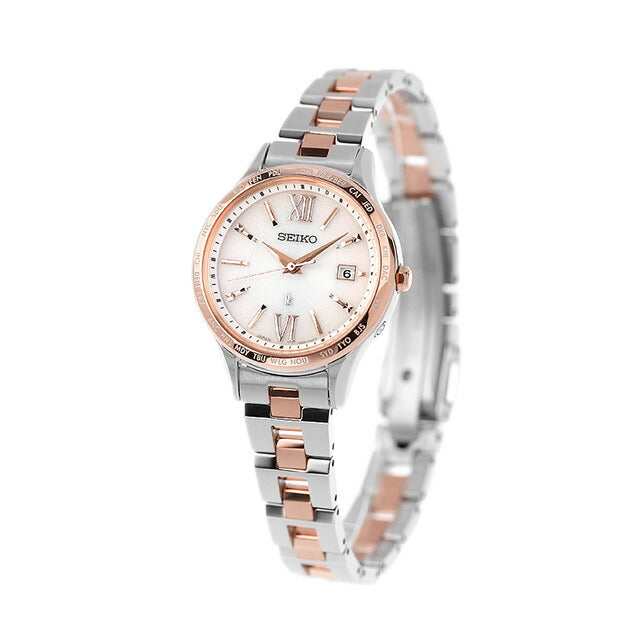 セイコー ルキア Standard ソーラー電波 腕時計 ブランド SEIKO SSVV082 アナログ ピンクグラデーション ピンクゴールド 日本製 レディース SSVV082