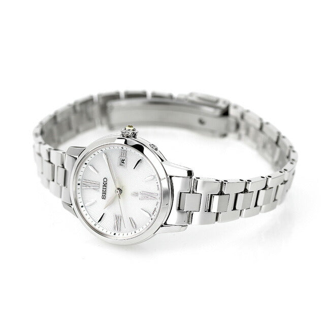 セイコー ルキア ソーラー電波 腕時計 ブランド レディース SEIKO SSVW205 アナログ シルバー 日本製 SSVW205