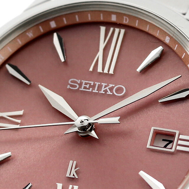 セイコー ルキア 電波ソーラー 腕時計 ブランド レディース SEIKO SSVW219 アナログ ピンク 日本製 SSVW219