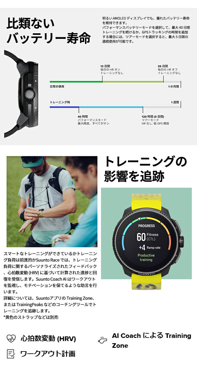 スント レース チタニウム 充電式クオーツ スマートウォッチ ブランド メンズ レディース チタン SUUNTO SS050933000 デジタル パープル SS050933000