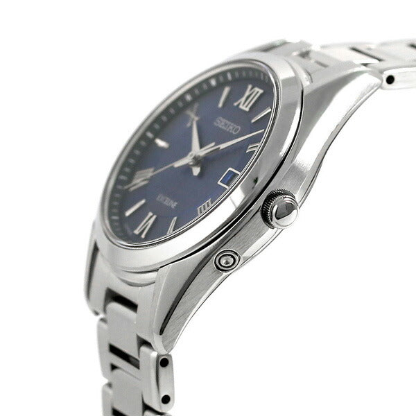 セイコー エクセリーヌ ソーラー電波 レディース 腕時計 ブランド SWCW147 SEIKO ネイビー SWCW147