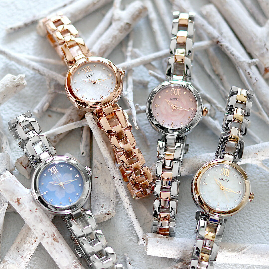 セイコー 腕時計 ブランド 雛菊 デイジー ソーラー レディース SWFA198 SEIKO シルバー ゴールド SWFA198