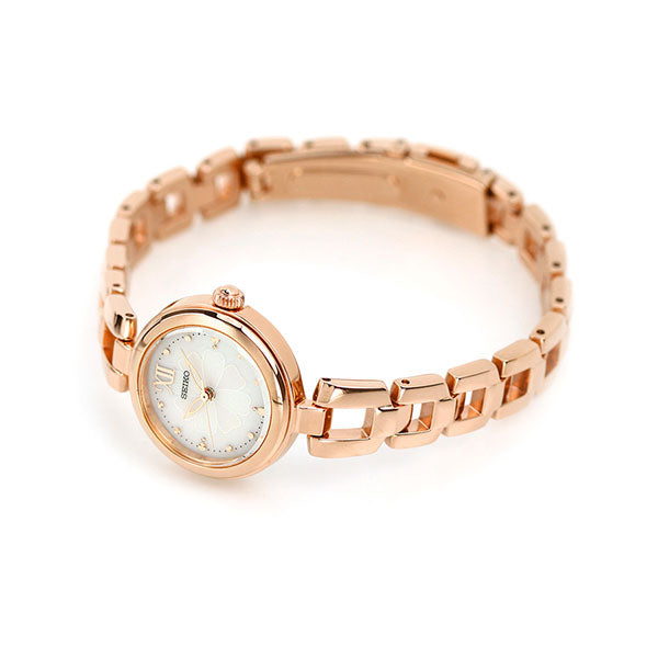 セイコー 腕時計 ブランド コスモス ソーラー レディース SWFA196 SEIKO シルバー ピンクゴールド SWFA196