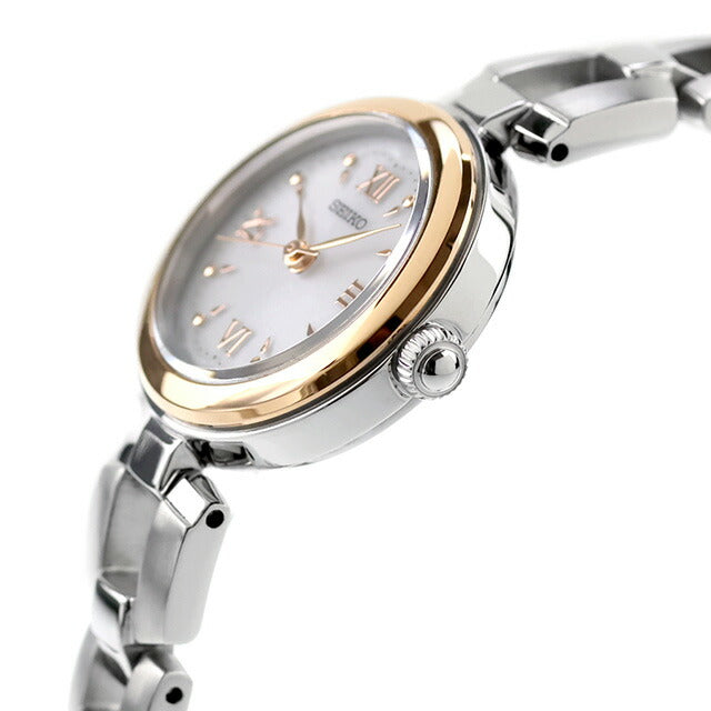 セイコーセレクション Sシリーズ ブレスレット ソーラー 腕時計 ブランド レディース SEIKO SELECTION SWFA210 アナログ ホワイト 白 SWFA210