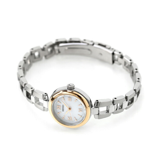 セイコーセレクション Sシリーズ ブレスレット ソーラー 腕時計 ブランド レディース SEIKO SELECTION SWFA210 アナログ ホワイト 白 SWFA210
