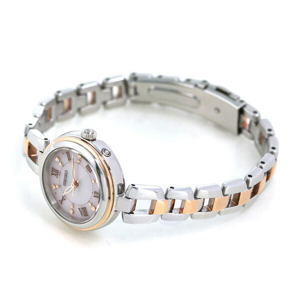 セイコー ブレスレット ソーラー電波 レディース 腕時計 ブランド SWFH090 SEIKO ピンクゴールド SWFH090