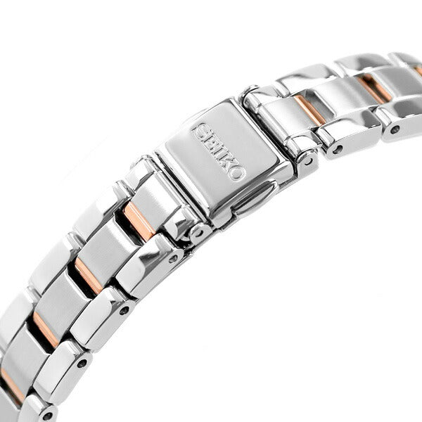 セイコーセレクション レディース 電波ソーラー 腕時計 ブランド SWFH118 SEIKO ホワイト ピンクゴールド SWFH118