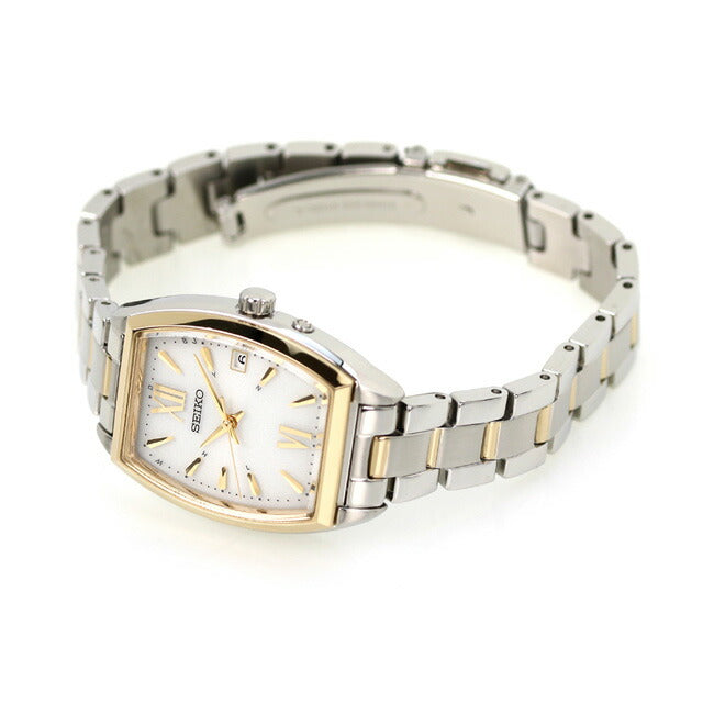 セイコーセレクション 腕時計 ブランド ソーラー電波 レディース SEIKO SWFH128 アナログ シルバー ゴールド SWFH128
