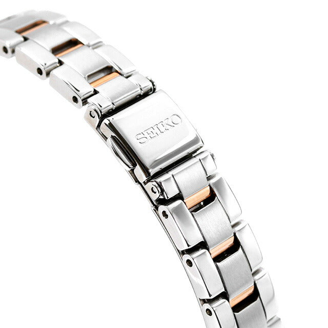 セイコーセレクション 丸型 ソーラー電波 腕時計 ブランド レディース 限定モデル SEIKO SWFH132 アナログ ピンク ピンクゴールド SWFH132