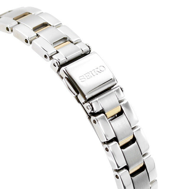 セイコーセレクション 丸型 ソーラー電波 腕時計 ブランド レディース 限定モデル SEIKO SWFH134 アナログ シルバー ピンクゴールド SWFH134