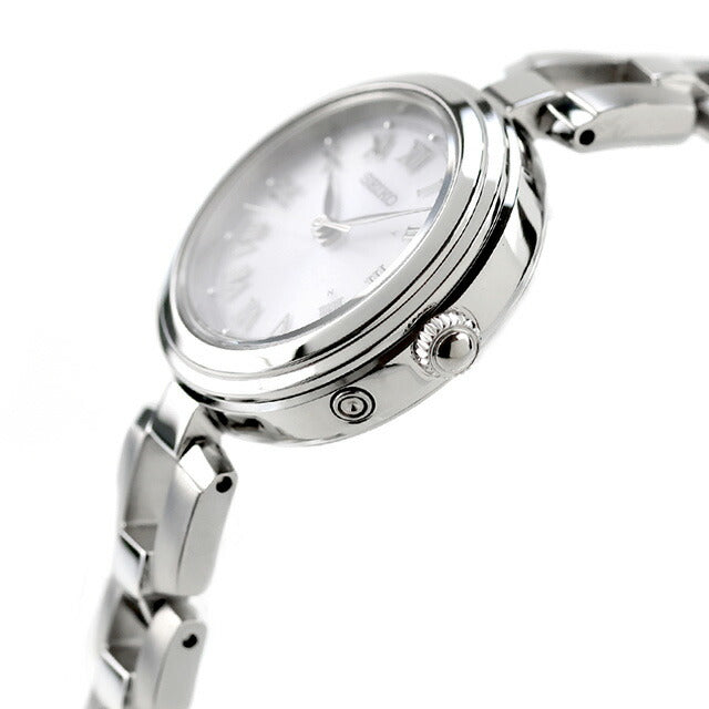 セイコーセレクション Sシリーズ ブレスレット 電波ソーラー 腕時計 ブランド レディース SEIKO SELECTION SWFH145 アナログ ホワイト 白 SWFH145