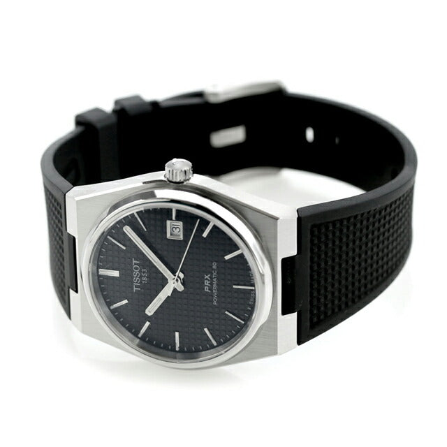 ティソ T-クラシック ピーアールエックス パワーマティック80 自動巻き 腕時計 ブランド メンズ TISSOT T137.407.17.051.00 アナログ ブラック 黒 スイス製 T1374071705100