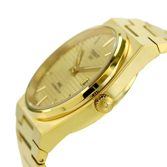 ティソ T-クラシック ピーアールエックス パワーマティック80 自動巻き 腕時計 ブランド メンズ TISSOT T137.407.33.021.00 アナログ シャンパン ゴールド T1374073302100