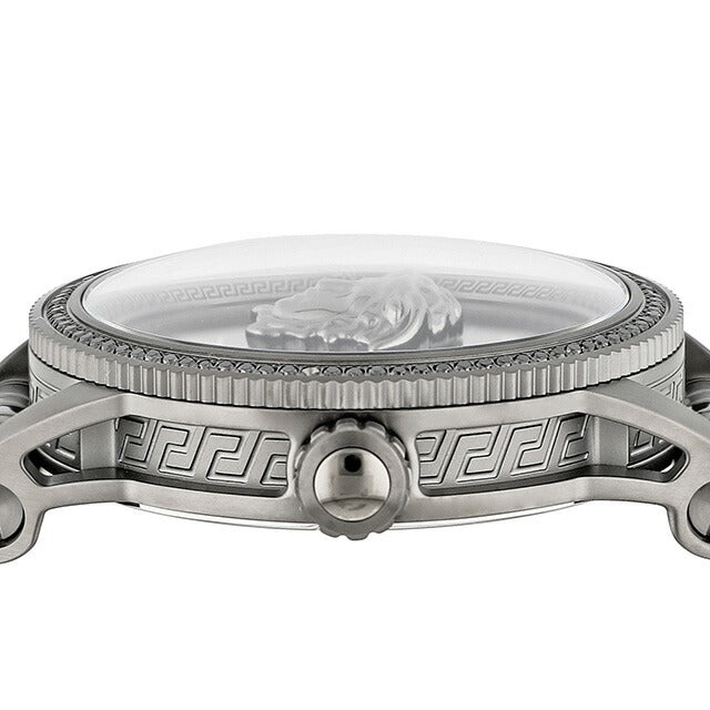 ヴェルサーチ Vパラッツォ クオーツ 腕時計 ブランド メンズ VERSACE VE2V00922 アナログ ブラック グレー 黒 スイス製 VE2V00922
