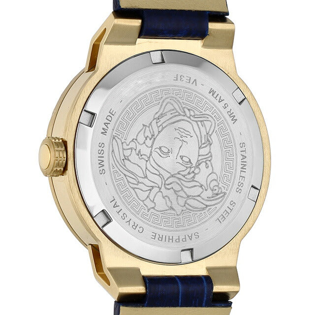 ヴェルサーチ MEDUSA INFINITE クォーツ 電池式 腕時計 ブランド レディース VERSACE VE3F00122 アナログ ブルー スイス製 VE3F00122