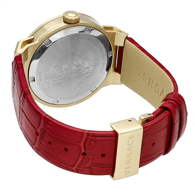 ヴェルサーチ メデューサ インフィニティ クオーツ 腕時計 ブランド レディース VERSACE VE3F00722 アナログ レッド 赤 スイス製 VE3F00722