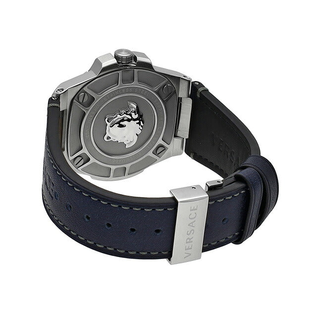 ヴェルサーチ グレカ リアクション クオーツ 腕時計 ブランド メンズ VERSACE VE3I00122 アナログ ブルー ネイビー スイス製 VE3I00122