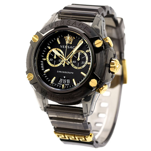 ヴェルサーチ 時計 アイコン アクティブ 44mm クロノグラフ クオーツ メンズ 腕時計 VEZ700421 VERSACE VEZ700421