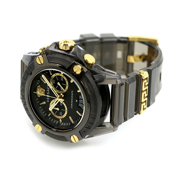 ヴェルサーチ 時計 アイコン アクティブ 44mm クロノグラフ クオーツ メンズ 腕時計 VEZ700421 VERSACE VEZ700421