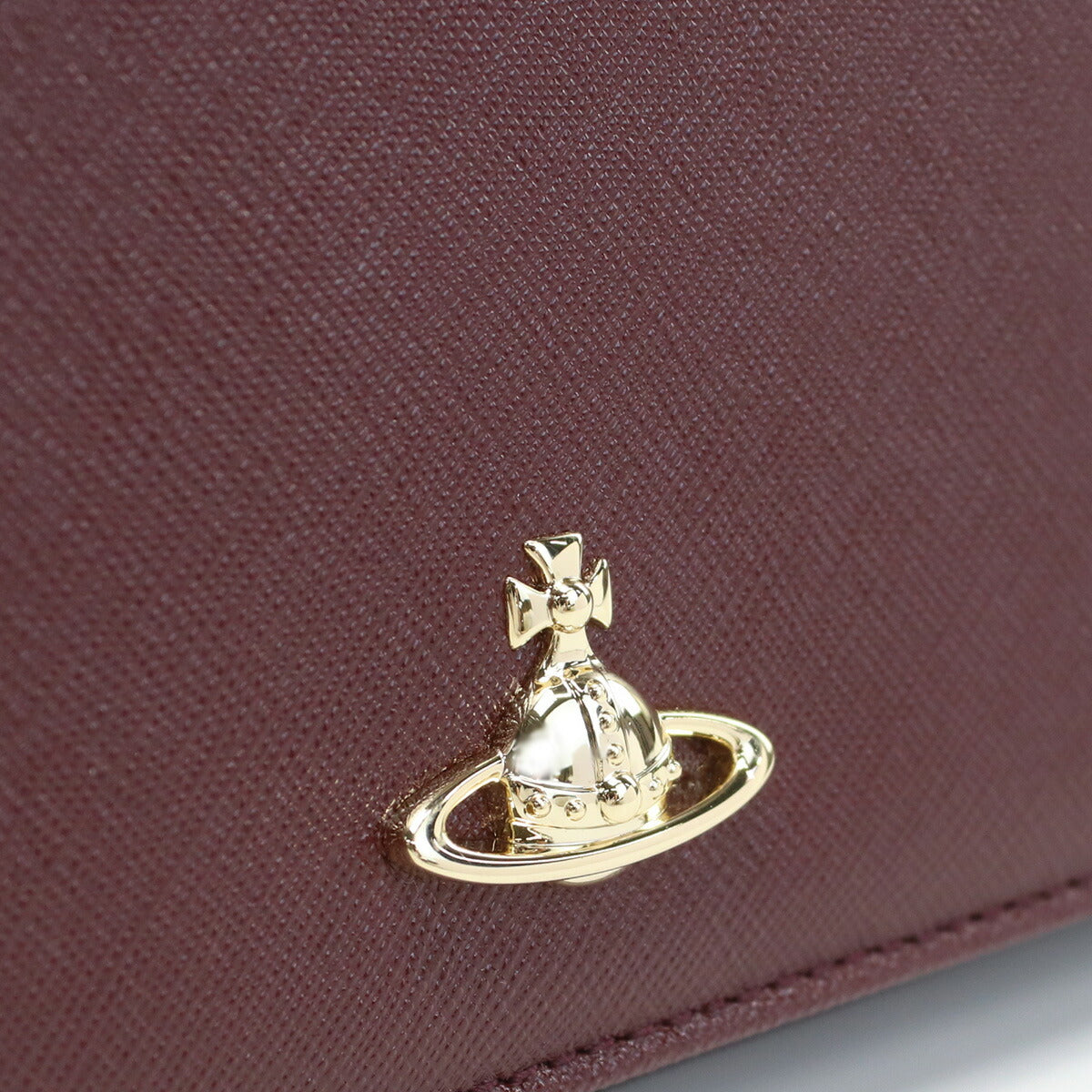 ヴィヴィアン・ウエストウッド 長財布ニ折小銭入付き ユニセックス レザー 51040027 BURGUNDY ボルドー 財布 VWW51040027081