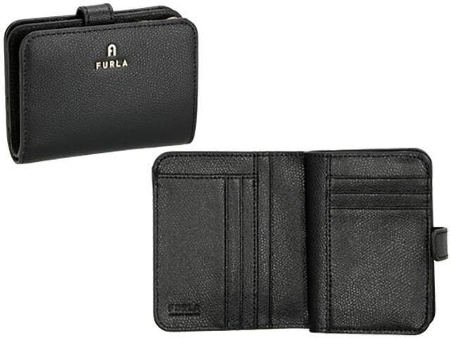 フルラ 二つ折り財布 レディース ブランド FURLA レザー WP00315-ARE000 ブラック WP00315-ARE000-O6000