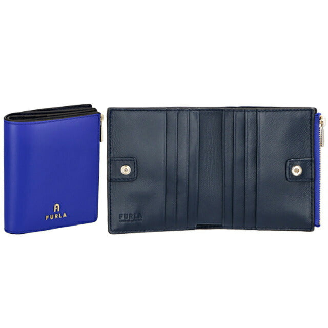 フルラ 二つ折り財布 レディース ブランド FURLA WP00389-AX0733 ブルー WP00389-AX0733-2579S