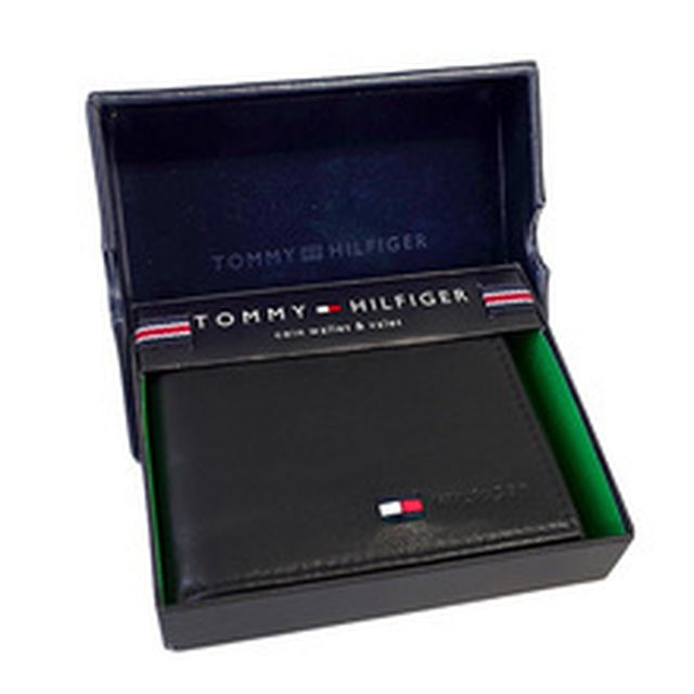 トミーヒルフィガー TOMMY HILFIGER 二つ折り財布 メンズ 31TL25X020-001 ブラック WQ00033128