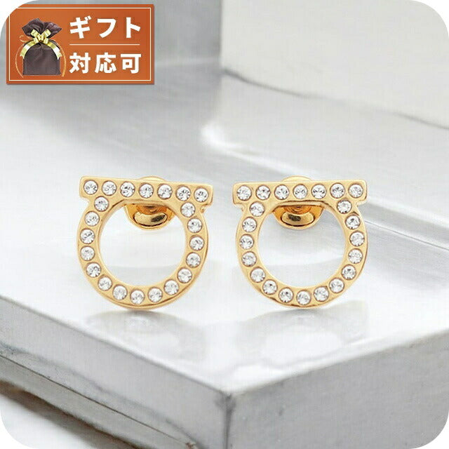 フェラガモ FERRAGAMO ピアス 760122-696573 レディース ゴールド WQ00043179