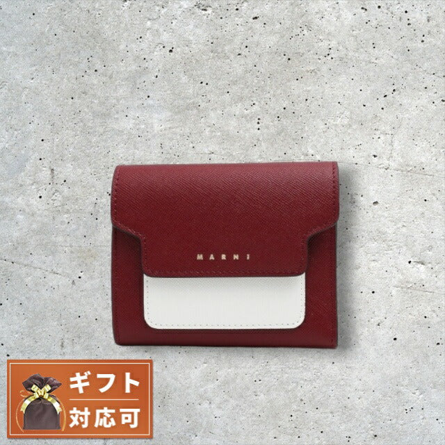 マルニ MARNI 三つ折り財布 PFMO0052U1-Z475N レディース ブラウン WQ00044042