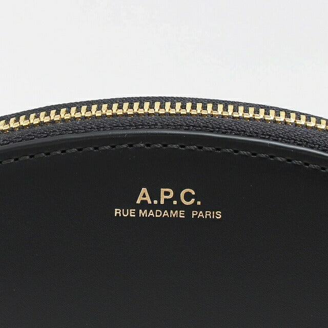 アーペーセー A.P.C. コインケース 小銭入れ レディース F63219-PXAWV-LZZ ハーフムーン HALF MOON ブラック WQ00044273