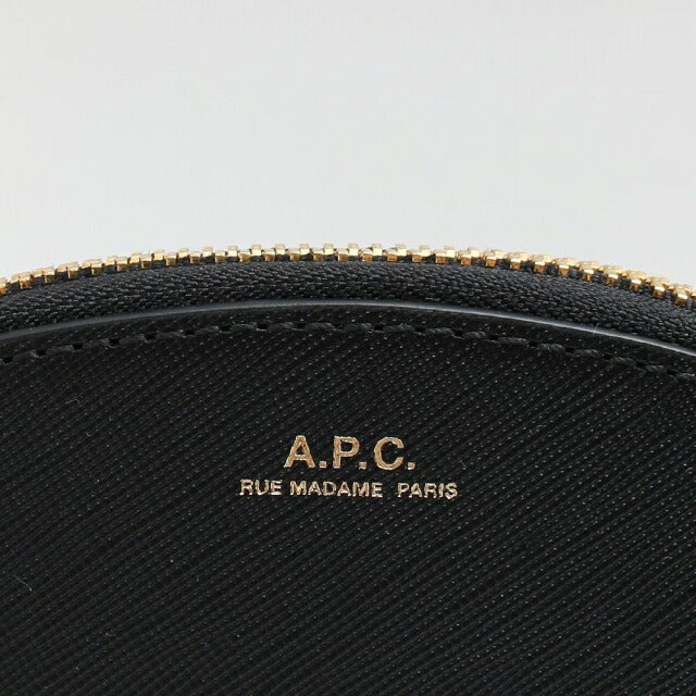 アーペーセー A.P.C. コインケース 小銭入れ レディース F63219-PXBJQ-LZZ ハーフムーン HALF MOON ブラック WQ00044275