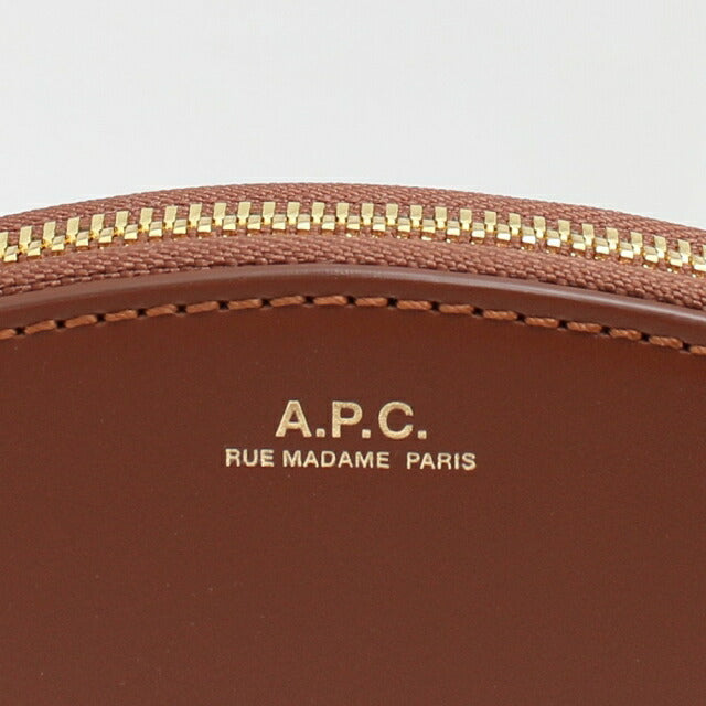 アーペーセー A.P.C. コインケース 小銭入れ レディース F63219-PXAWV-CAD ハーフムーン HALF MOON ブラウン WQ00044832