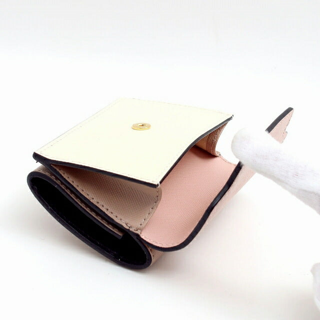 マルニ MARNI 三つ折り財布 PFMOW02U23-Z605M PFMOW02U23-LV520-Z605M レディース ピンク WQ00050527
