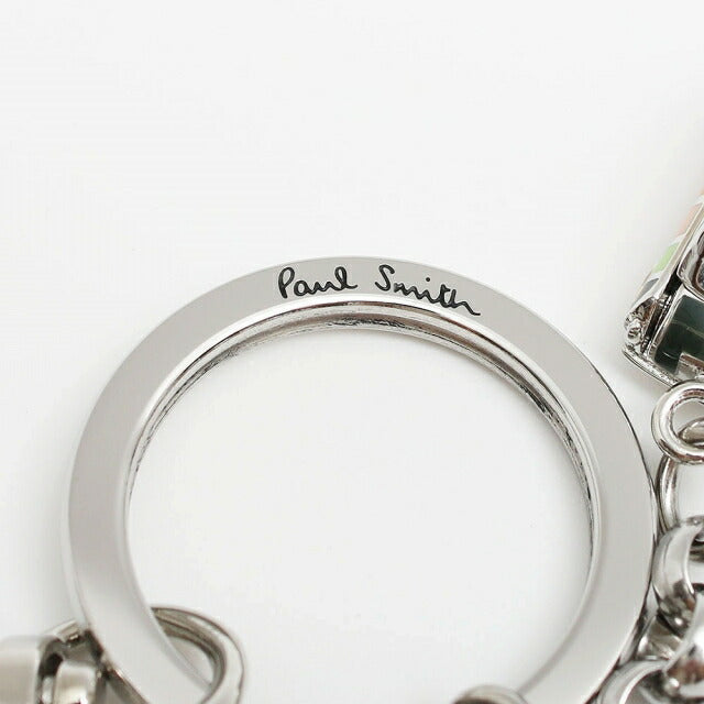ポールスミス PAUL SMITH キーリング M1A-KEYR-AMINIC-97 メンズ シルバー マルチカラー WQ00051015