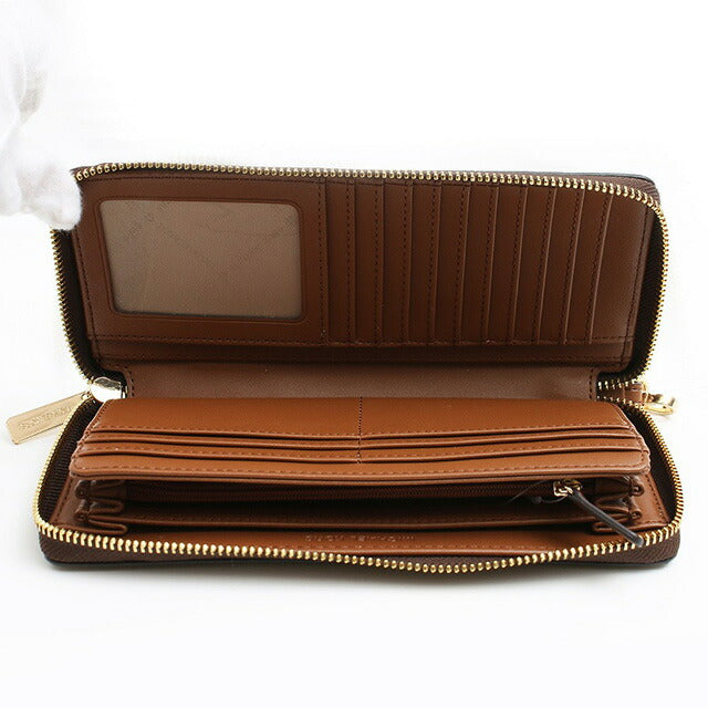 マイケルコース MICHAEL KORS 長財布 35F8GTVT3B-BROWN レディース ジェットセットトラベル JET SET TRAVEL ブラウン WQ00051046