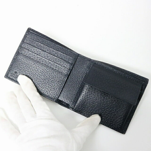 グッチ GUCCI 二つ折り財布 597609-96IWN-4076 ベージュ ブルー ウォレット GGスプリーム キャンバス WQ00051615