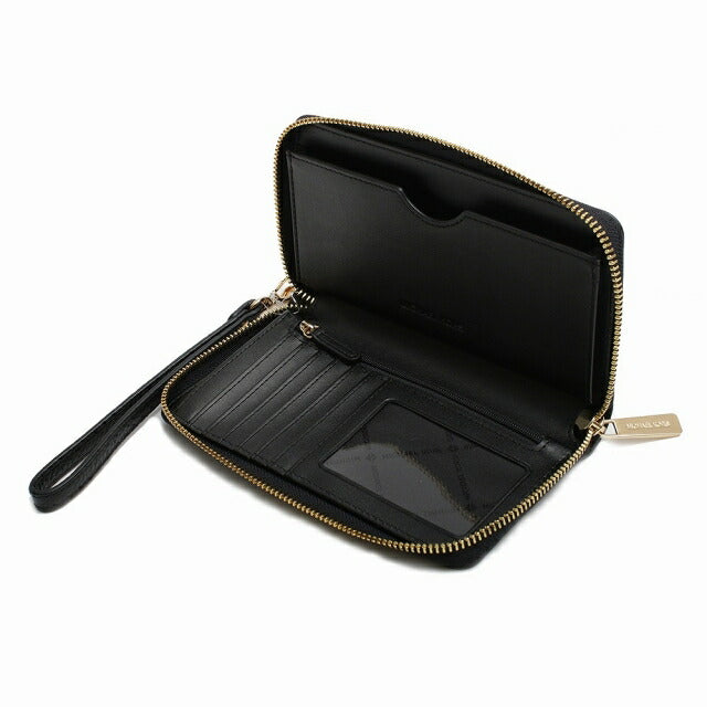 マイケルコース MICHAEL KORS JET SET TRAVEL LG FLAT MF PHN CASE 長財布 35S9GTVE7L-BLACK レディース ブラック WQ00052144