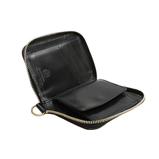 グレンロイヤル GLENROYAL ZIP AROUND SMALL WALLET 二つ折り財布 03-5866-BLACK メンズ レディース NEW BLACK WQ00052415