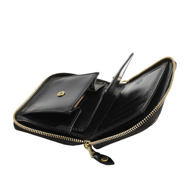グレンロイヤル GLENROYAL ZIP AROUND SMALL WALLET 二つ折り財布 03-5866-BLACK メンズ レディース NEW BLACK WQ00052415