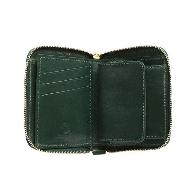 グレンロイヤル GLENROYAL ZIP AROUND SMALL WALLET 二つ折り財布 03-5866-GREEN メンズ レディース BOTTLE GREEN WQ00052416